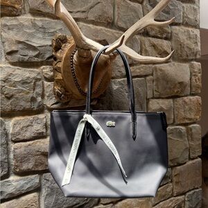 Lacoste Black Bag with Green Logo